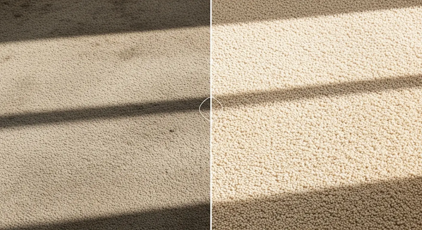 Halı yıkama öncesi ve sonrası karşılaştırma – ATC Halı Yıkama