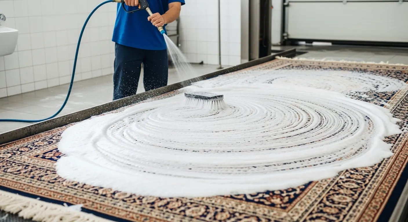 Köpüklü halı yıkama – profesyonel temizlik